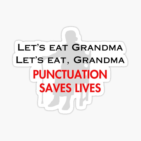 Item preview, Punctuation Saves Lives designed and sold by Mystichaze.