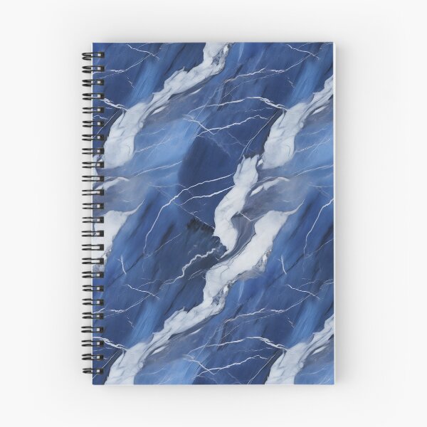 Item preview, Blue and Silver Seamless Repeating Marble Tile Pattern designed and sold by PeteRascal.