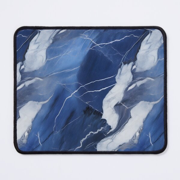 Item preview, Blue and Silver Seamless Repeating Marble Tile Pattern designed and sold by PeteRascal.