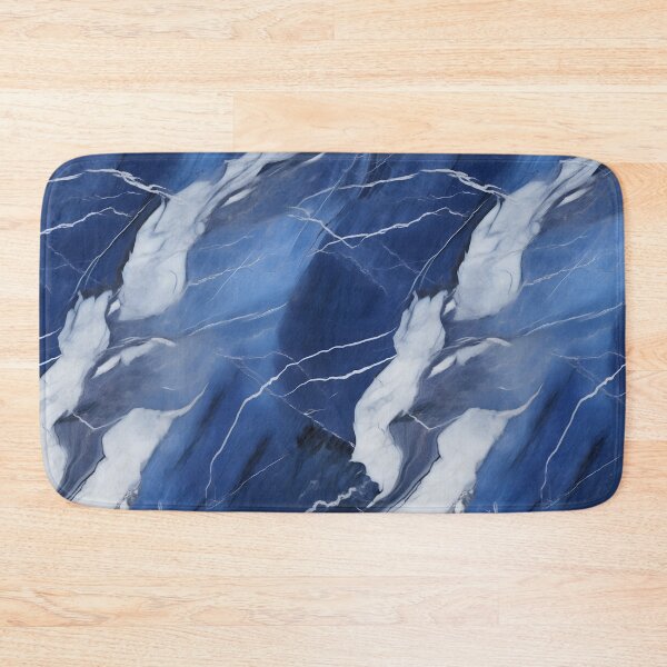 Item preview, Blue and Silver Seamless Repeating Marble Tile Pattern designed and sold by PeteRascal.