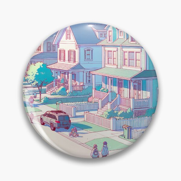 Item preview, American Suburban Illustration designed and sold by unrealartwork.