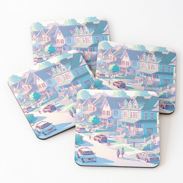 Item preview, American Suburban Illustration designed and sold by unrealartwork.
