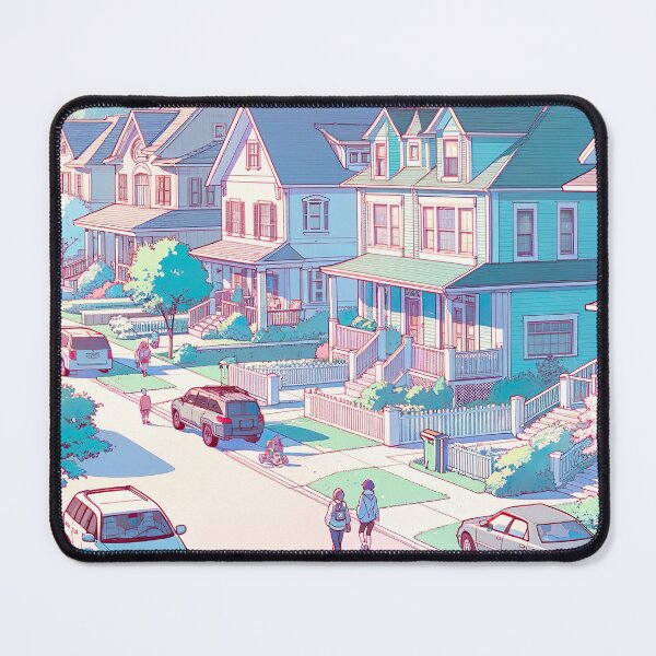 Item preview, American Suburban Illustration designed and sold by unrealartwork.