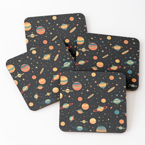 Item preview, A seamless pattern of planets, stars, and celestial bodies designed and sold by Purr- Paradise.