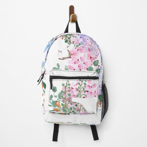 Item preview, botanical monogram alphabet X hydrangea flowers designed and sold by ColorandColor.