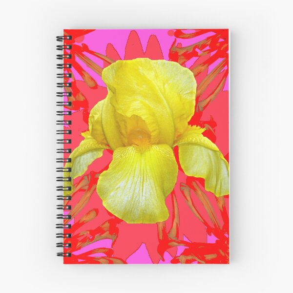 Item preview, YELLOW IRIS PINK-RED ABSTRACT designed and sold by sharlesart.