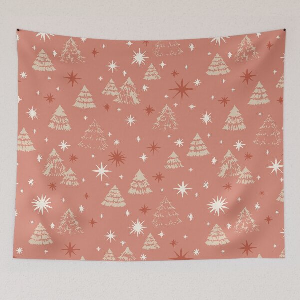 Item preview, Christmas Pine Trees - Pink designed and sold by Studio Valko.