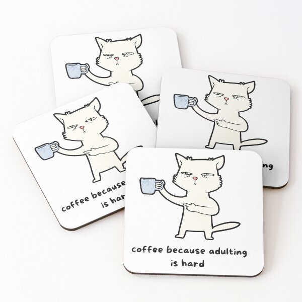 Item preview, Coffee because adulting is hard vintage 2 designed and sold by SodaPUNCH.
