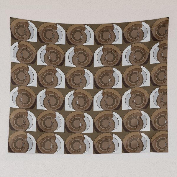 Item preview, Snail Shells Abstract Pattern designed and sold by Nisha Prabhu.