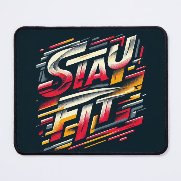 Item preview, Stay Fit Bold Tee designed and sold by vicobu.