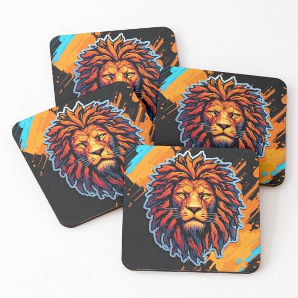 Item preview, A majestic lion with a fiery mane designed and sold by CharlieDesings.