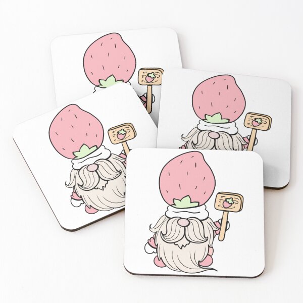Item preview, Strawberry gnome sticker designed and sold by Bunnylovely.