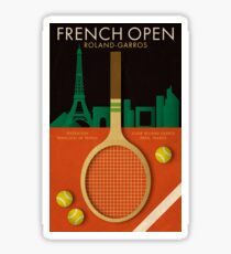 FRENCH OPEN TENNIS POSTER Sticker