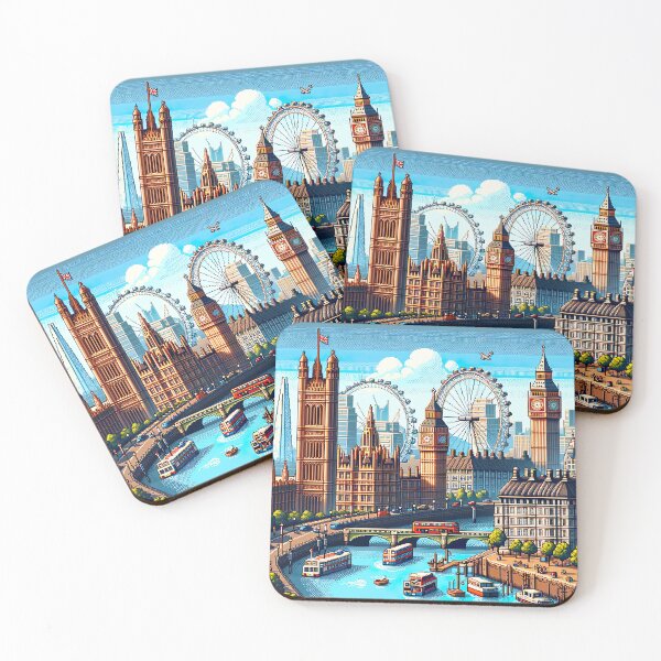 Artikelvorschau, Pixelige London-Illustration entworfen und verkauft von unrealartwork.