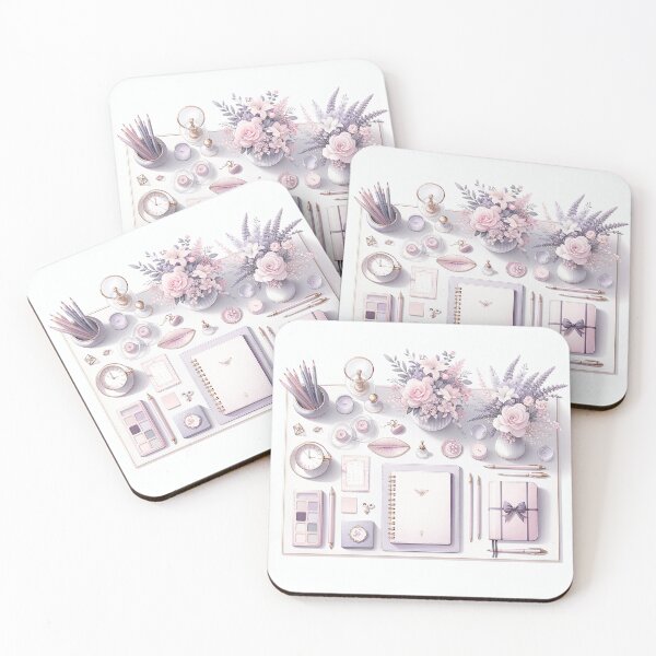 Item preview, Feminine Desk Illustration designed and sold by unrealartwork.