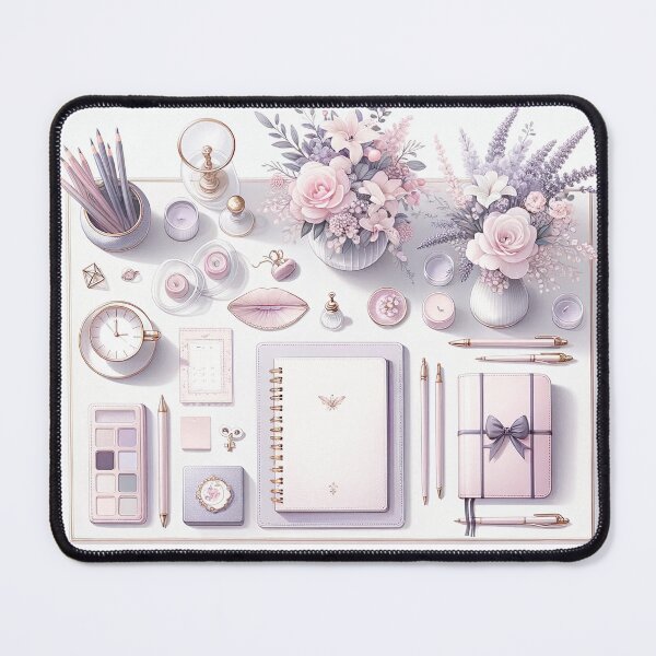 Item preview, Feminine Desk Illustration designed and sold by unrealartwork.