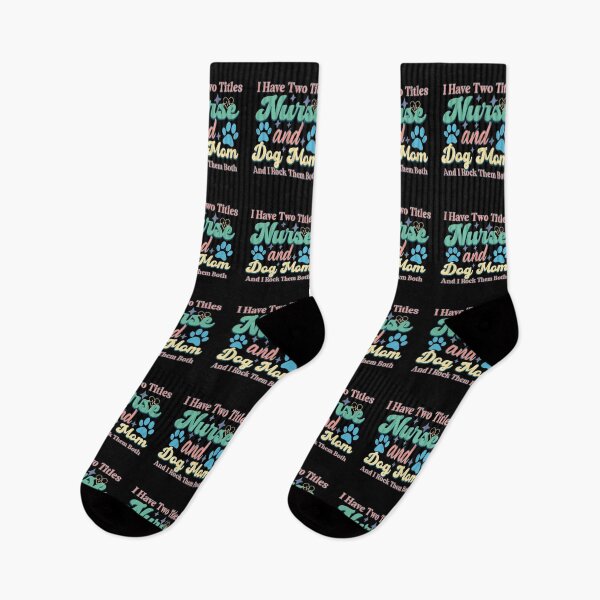 Item preview, I Have Two Titles Nurse and Dog Mom, Registered Nurse, Oncology Nurse, Nursing School Apparel, PACU nurse gift designed and sold by behindthefacts.