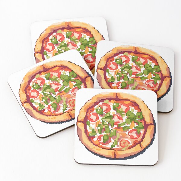 Item preview, Vegetarian Pizza- Pixel art designed and sold by octoboobs.