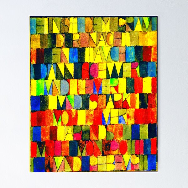 Oeuvre de Paul Klee Poster
