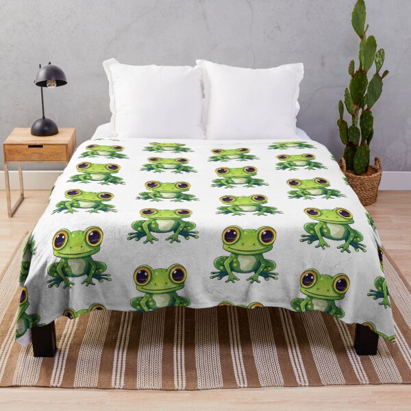 Item preview, Cute Green Frog designed and sold by ReverseBleach.