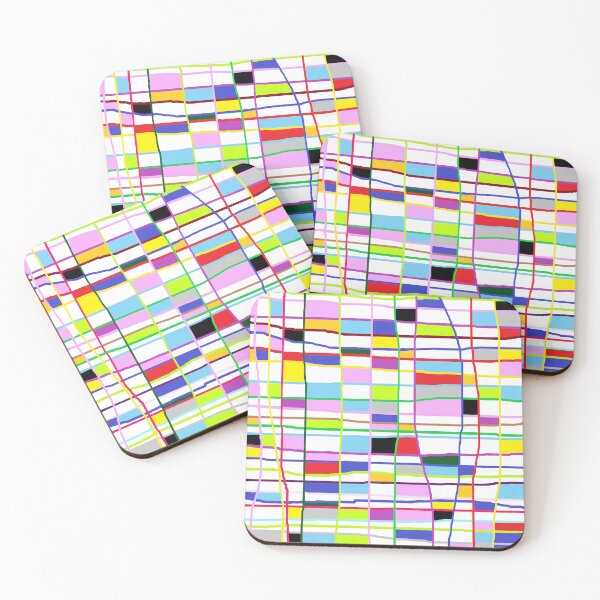 Item preview, Untitled, line-and-face paintings, abstractions designed and sold by zzzozzo.