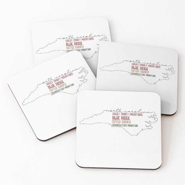 Item preview, North Carolina Map designed and sold by WanderQuestCo.