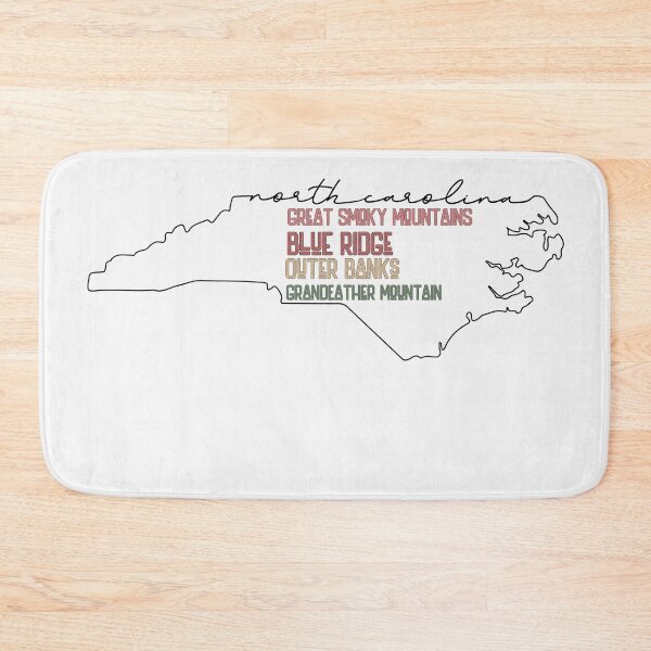 Item preview, North Carolina Map designed and sold by WanderQuestCo.
