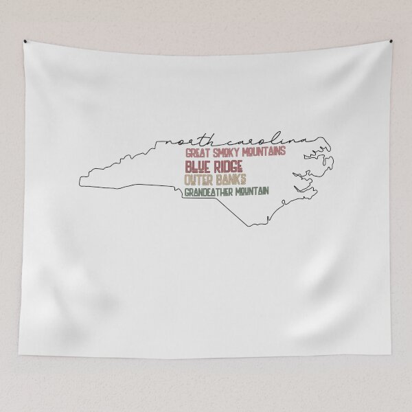 Item preview, North Carolina Map designed and sold by WanderQuestCo.