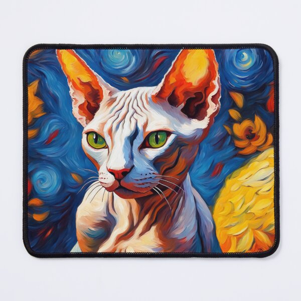 Item preview, Sphynx Cat in Van Gogh Style designed and sold by MadamEnne.