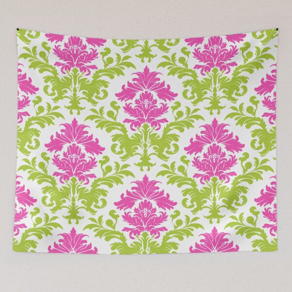 Item preview, Damask style design pattern with trending colours for home decoration and living designed and sold by VISIONARTIST.