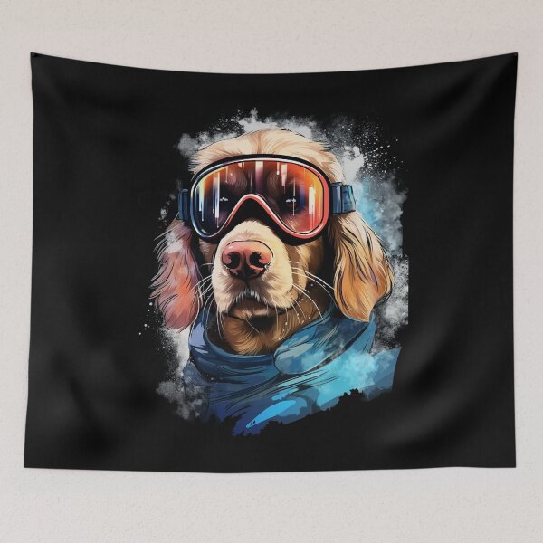 Item preview, Ski Dog in Ski Googles designed and sold by AnnaMDesign.