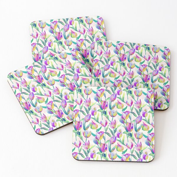 Item preview, Tulips spring pink designed and sold by Alessandro Remo Mazzoni Remotextiles.