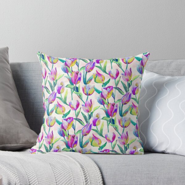 Item preview, Tulips spring pink designed and sold by Alessandro Remo Mazzoni Remotextiles.