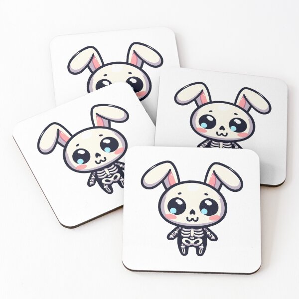 Item preview, Cute skeleton with bunny ears designed and sold by Wxjtecki.