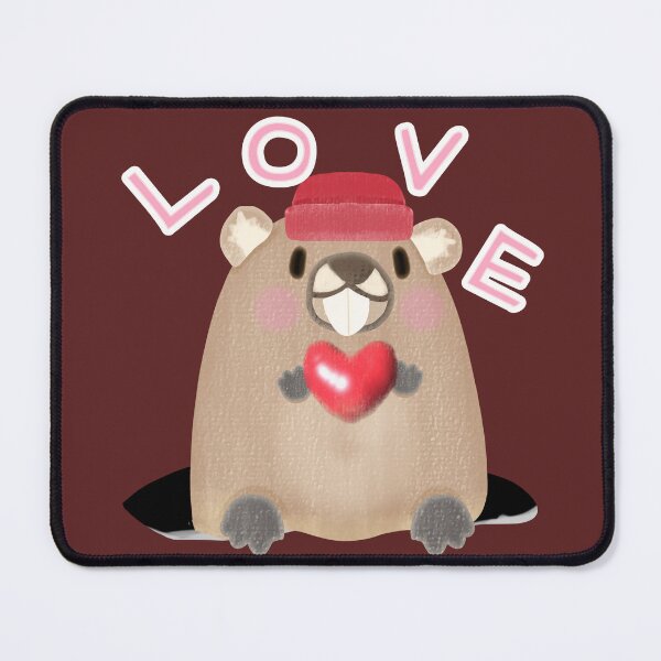 Item preview, Groundhogs love nature, Watercolor Digital Art designed and sold by MigWhimsy.