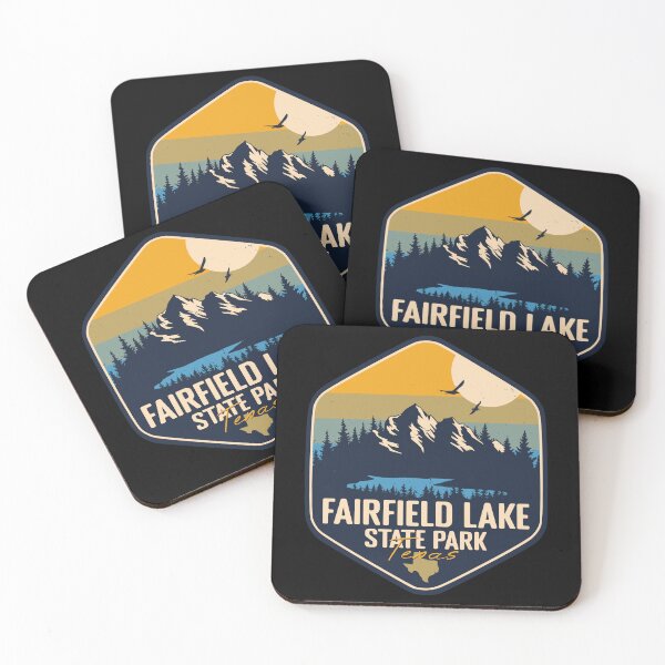Item preview, Fairfield Lake State Park Texas Vacation TX Souvenir Retro Badge designed and sold by mountainfad.