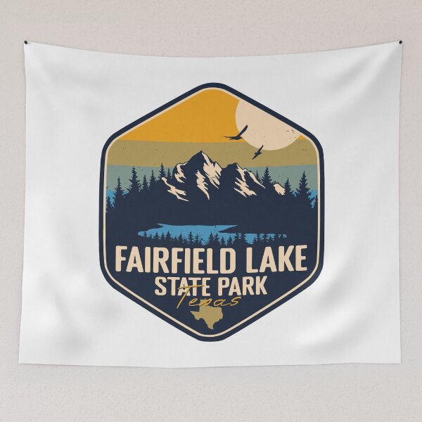 Item preview, Fairfield Lake State Park Texas Vacation TX Souvenir Retro Badge designed and sold by mountainfad.