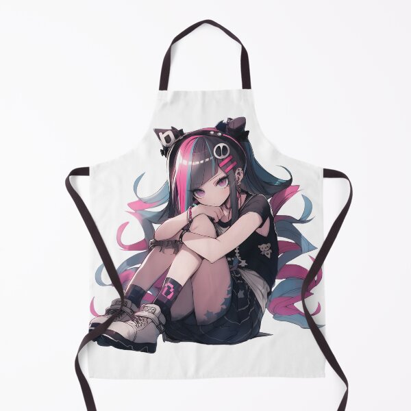 Item preview, Another new Gothic punk lonely anime girl with red eyes and pin hair art designed and sold by TheArtistOf2022.