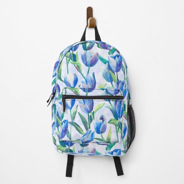Item preview, Tulips spring blue designed and sold by Alessandro Remo Mazzoni Remotextiles.