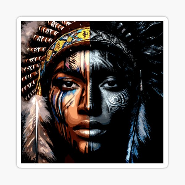 Item preview, Beautiful Native American Woman inspired art  designed and sold by Artbyminga.