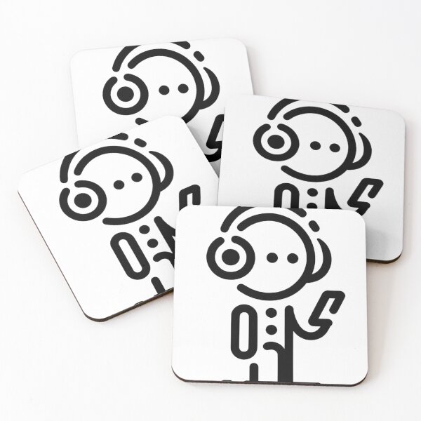 Item preview, Minimalist Stick Figure with Headphones and Smartphone designed and sold by Filpasel.