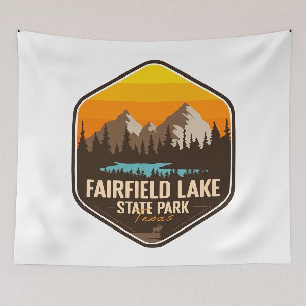 Item preview, Fairfield Lake State Park Texas Vacation TX Souvenir Retro Badge designed and sold by mountainfad.