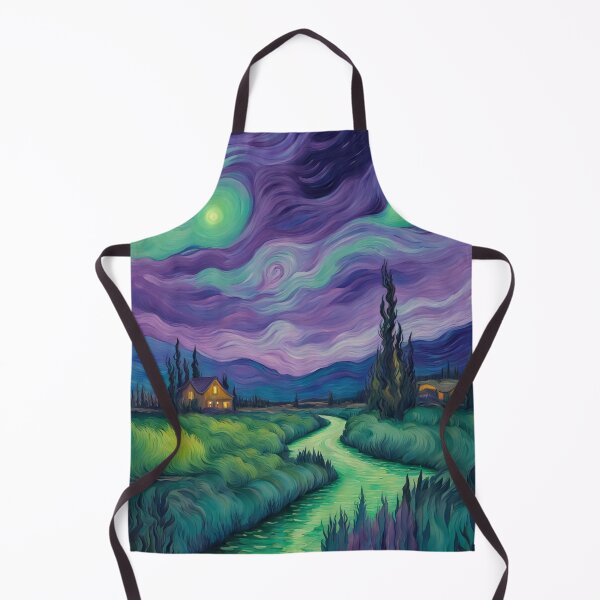 Item preview, Northern Lights in Van Gogh Style designed and sold by MadamEnne.