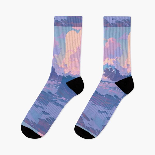 Item preview, Foamy Pastel Ocean, anime scenery- Pixel art designed and sold by octoboobs.
