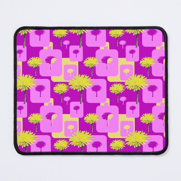 Item preview, Mod Dandelions with Pink on Magenta Repeat 5748 designed and sold by Art in My Loft.