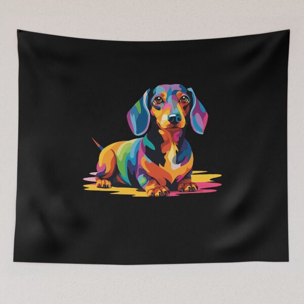 Item preview, Colorful Pop Art Dachshund designed and sold by Ripper19.