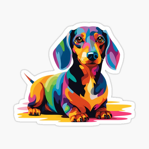 Item preview, Colorful Pop Art Dachshund designed and sold by Ripper19.