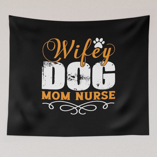 Item preview, Wifey Dog Mom Nurse, Registered Nurse, Oncology Nurse, Nursing School Apparel, PACU nurse gift designed and sold by behindthefacts.