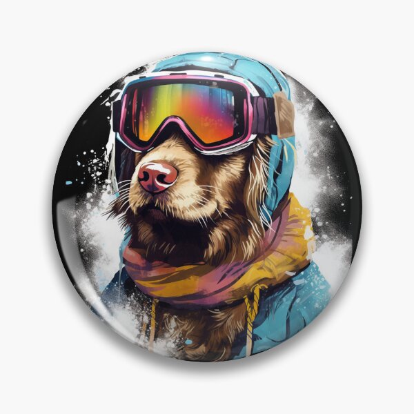 Item preview, Ski Dog in Ski Googles designed and sold by AnnaMDesign.