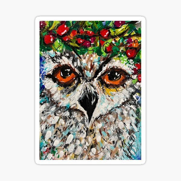 Item preview, Snow owl Christmas  designed and sold by CrookedbyMS.